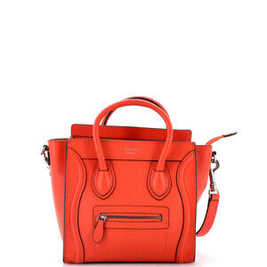 Celine Nano Luggage Bag Grainy Leather